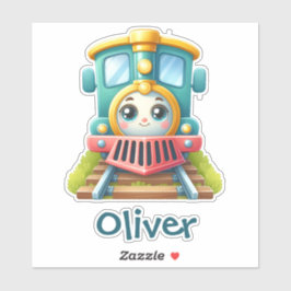 Niedlicher Farbzug Aufkleber