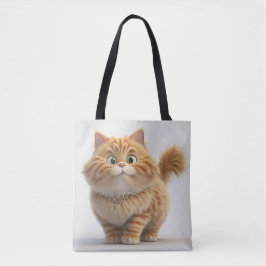 NIEDLICHER FAT CARTOON ORANY TABBY CAT TASCHE