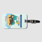 Niedlicher Faulenzer Ich brauche einen sechsmonati Gepäckanhänger (Vorderseite (Horizontal))