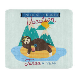 Niedlicher Faulenzer Ich brauche einen sechsmonati Schneidebrett