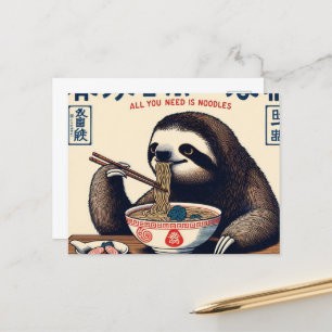 Niedlicher Faulenzer Ramen Alles, was du brauchst, Postkarte