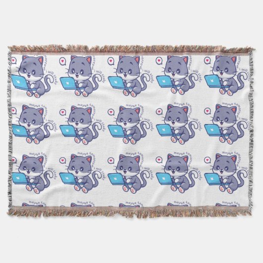 niedlicher Faulenzer - vielleicht lerne ich morgen Decke (Vorderseite)