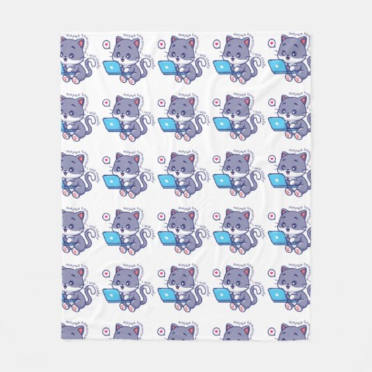 niedlicher Faulenzer - vielleicht lerne ich morgen Fleecedecke (Vorderseite)