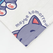 niedlicher Faulenzer - vielleicht lerne ich morgen Fleecedecke (Ecke)