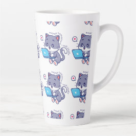 niedlicher Faulenzer - vielleicht lerne ich morgen Milchtasse