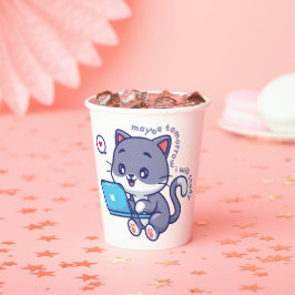 niedlicher Faulenzer - vielleicht lerne ich morgen Pappbecher