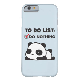 Niedlicher fauler Panda - Liste tun - NICHTS - Barely There iPhone 6 Hülle