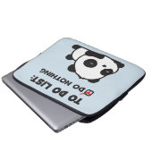 Niedlicher fauler Panda - Liste tun - NICHTS - Laptopschutzhülle (Vorne Knopf)