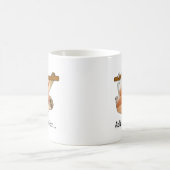 Niedlicher Faulkorb | Foto und Text hinzufügen Kaffeetasse (Mittel)