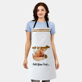 Niedlicher Faulkorb | Foto und Text hinzufügen Schürze