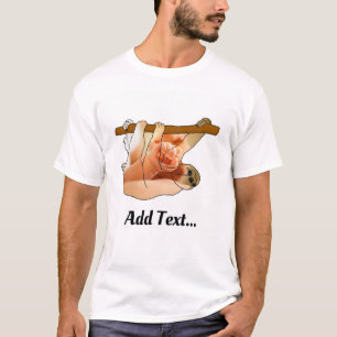 Niedlicher Faulkorb Foto und Text hinzufügen T-Shirt