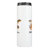 Niedlicher Faulkorb | Foto und Text hinzufügen Thermosbecher (Rückseite)