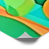 Niedlicher Faulpelz im Dschungel Poster (Ecke)