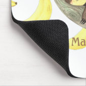 Niedlicher Faultier auf einer Banane Mousepad (Ecke)