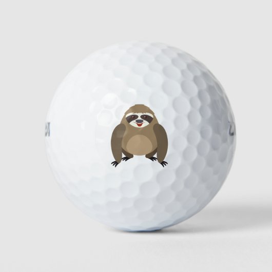Niedlicher Faultier Golfball (Vorderseite)