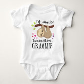 Niedlicher Faultier, ich würde lieber mit meinem G Baby Strampler (Vorderseite)