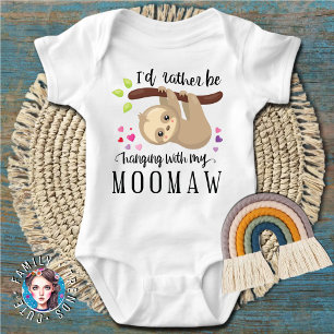 Niedlicher Faultier, ich würde lieber mit meiner M Baby Strampler