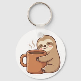 Niedlicher Faultier-Kaffeeschlüsselanhänger | Tasc Schlüsselanhänger