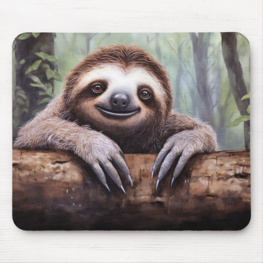 niedlicher Faultier Mousepad (Vorne)