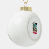 Niedlicher Faultier Sommer Keramik Kugel-Ornament (Links)