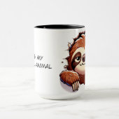 Niedlicher Faultier Tasse (Zentrum)