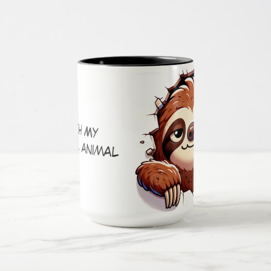 Niedlicher Faultier Tasse (Zentrum)