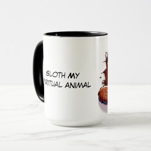 Niedlicher Faultier Tasse (Vorderseite Links)