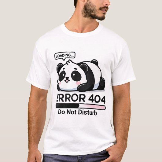 Niedlicher Fehler 404 Panda T - Shirt Niedriger Ak (Vorderseite)