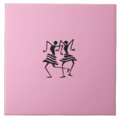 Niedlicher Feierabend Rosa Fliese (Vorderseite)