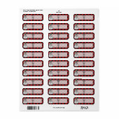 Niedlicher Feiertag Pinguin Rot kariert (Vorne)