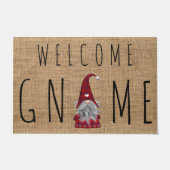 Niedlicher Feiertag Weihnachten Karierter Willkomm Fußmatte (Vorderseite)