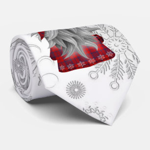 Niedlicher Feiertag Weihnachten Kariertes Gnome Krawatte