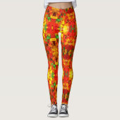 niedlicher Feinschmecker Regenbogen farbige Bonbon Leggings (Vorderseite)