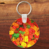 niedlicher Feinschmecker Regenbogen farbige Bonbon Schlüsselanhänger (Vorderseite)