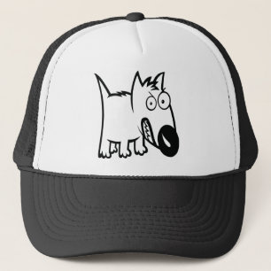 Niedlicher feisty Cartoonhund Truckerkappe