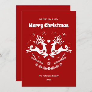 Niedlicher festlicher Skandi Einladung