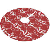 Niedlicher festlicher Skandi Polyester Weihnachtsbaumdecke (Schrägansicht)