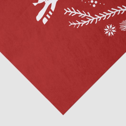 Niedlicher festlicher Skandi Seidenpapier (Detail)