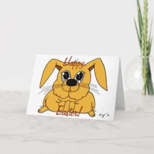Niedlicher Fett-Hase "Happy Oaster!" Karte