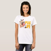 Niedlicher Fett-Mops-T - Shirt (Vorne ganz)