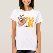 Niedlicher Fett-Mops-T - Shirt (Vorderseite)