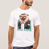 Niedlicher Fett-Mops-T - Shirt (Vorderseite)