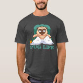 Niedlicher Fett-Mops-T - Shirt (Vorderseite)