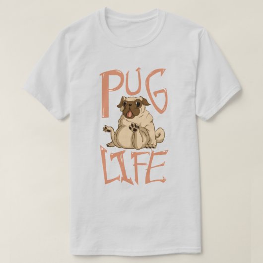 Niedlicher Fett-Mops T-Shirt (Design vorne)