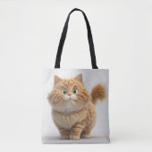 NIEDLICHER FETTFLÜFFE ORANGE TABBY CAT TASCHE (Vorderseite)