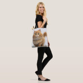 NIEDLICHER FETTFLÜFFE ORANGE TABBY CAT TASCHE (Am Model)