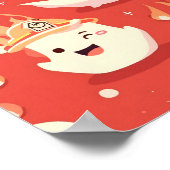 Niedlicher Feuerwehrmann Poster (Ecke)