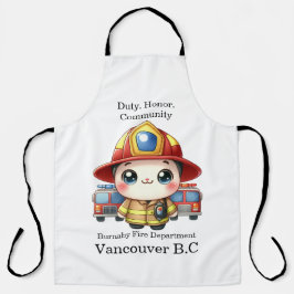 Niedlicher Feuerwehrmann Schürze
