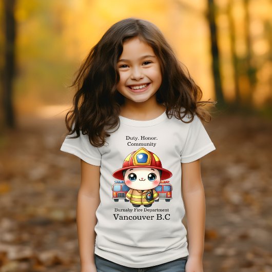Niedlicher Feuerwehrmann T-Shirt