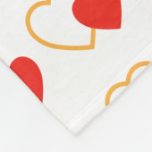 Niedlicher Feuerwehrwagen Valentinstag Fleecedecke (Ecke)